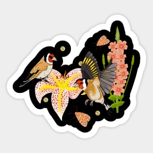 Goldfinch romance Sticker